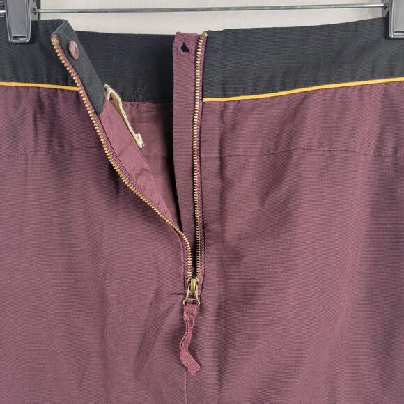 Anthropologie Skirt Purple Black Bohemian Embroidery Sz 8 Whimsigoth Grunge - Picture 3 of 10